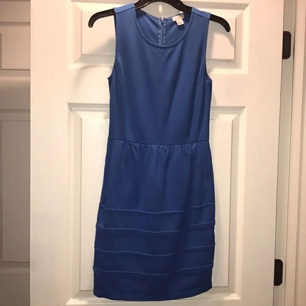 ✨J Crew Factory Cobalt Blue Sleeveless Dress